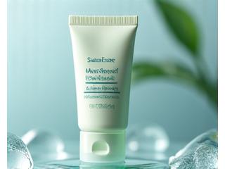 サクラエッセンス メンズ アフターシェーブバームの製品ボトル。癒やしを感じさせるデザイン。